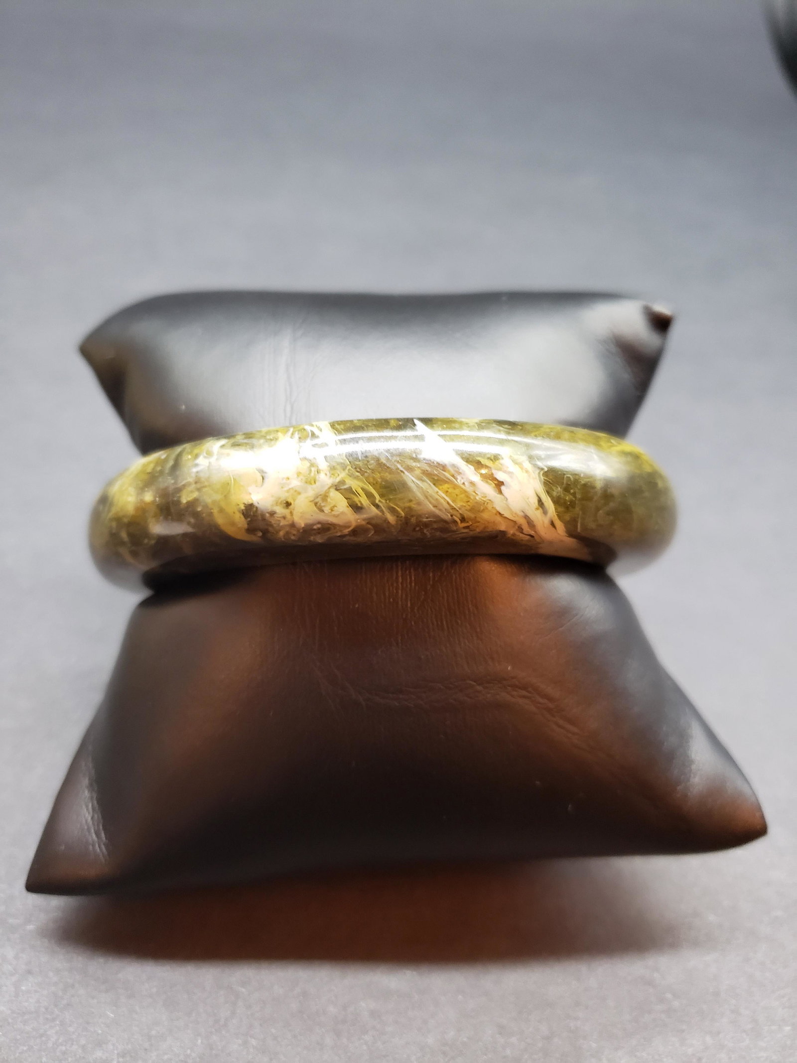 BAKELITE BANGLE: Bakelite Bangle Opening is 2 1/2" x 1/2" Thick All items Located in in Hollywood Florida Warehouse For Shipping Call today for quote they have item numbers and Pak Mail is available for all your custo