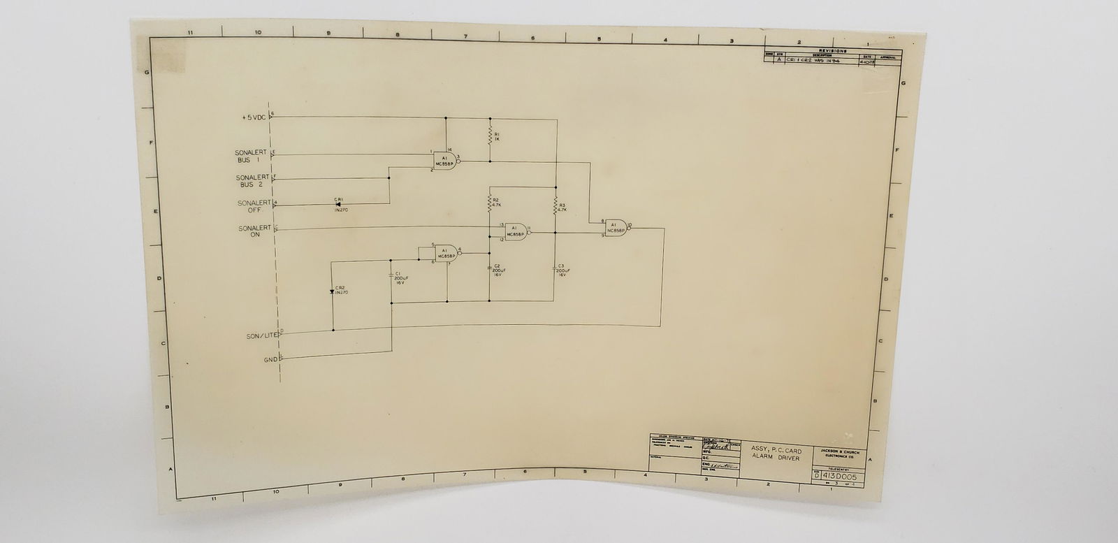 NASA APOLLO BLUEPRINT SCHEMATIC (1 of 3)