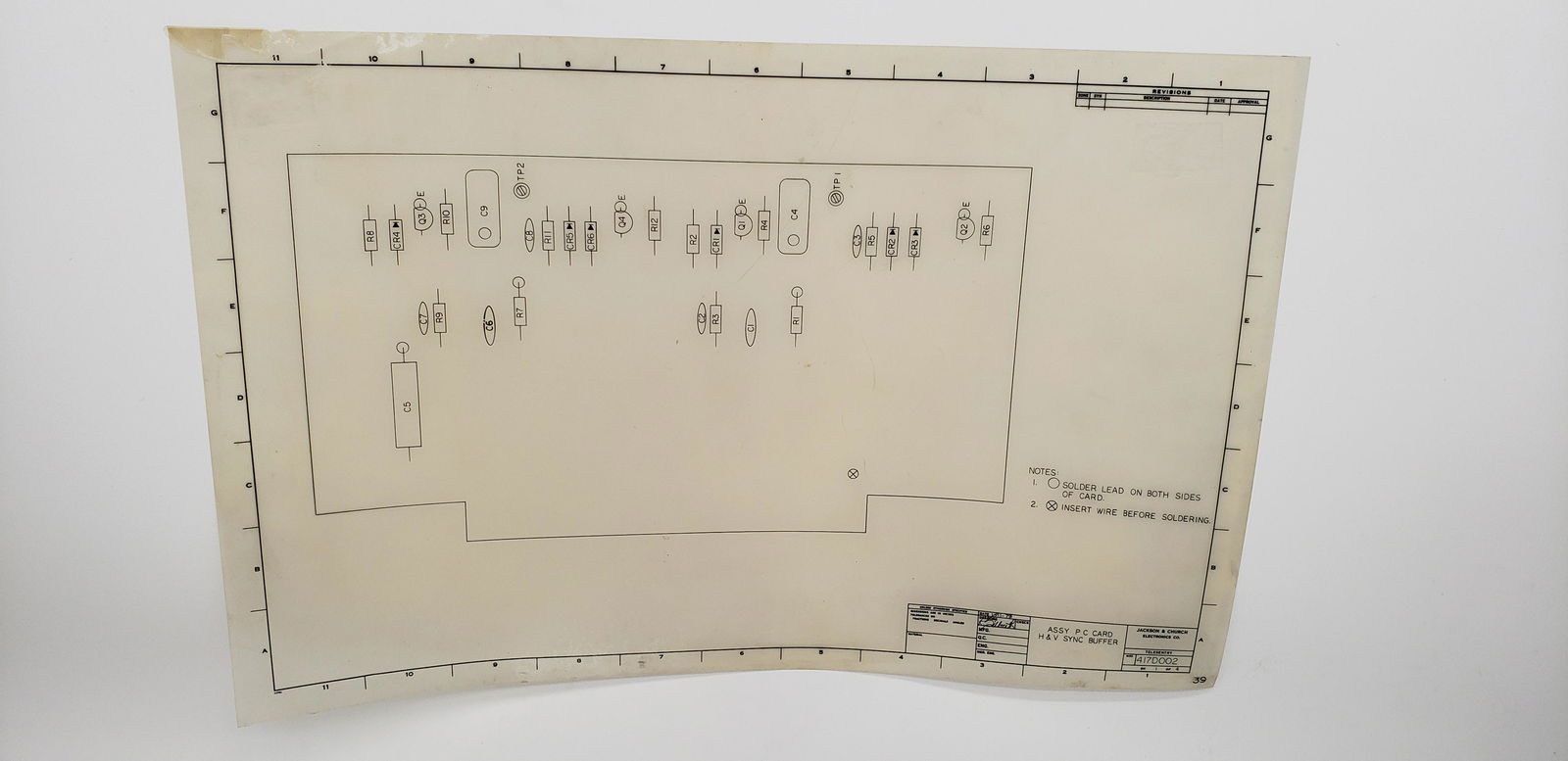 NASA APOLLO BLUEPRINT SCHEMATIC (1 of 3)
