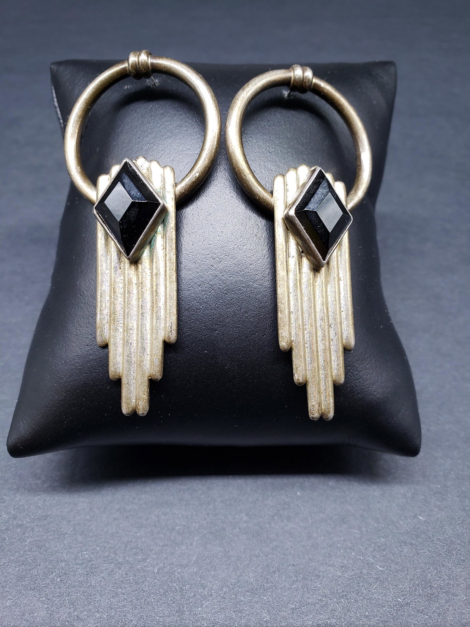 REVE STERLING ART DECO EARRINGS: Reve Sterling Art Deco Earrings Piece is 2 3/4" Long x 1 1/4" All items Located in in Hollywood Florida Warehouse For Shipping Call today for quote they have item numbers and Pak Mail is available for