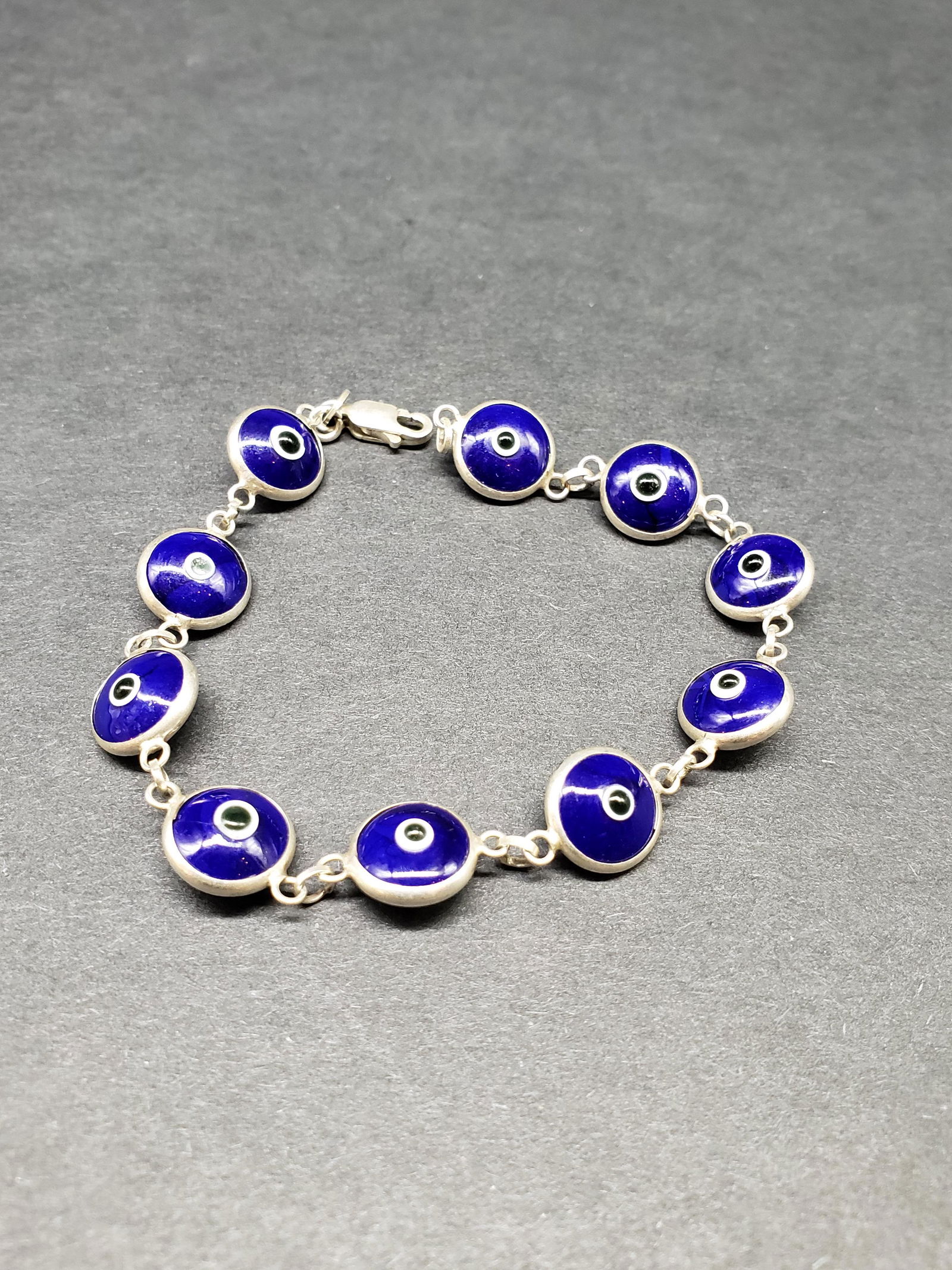 STERLING SILVER EVIL EYE BRACELET (1 of 2)
