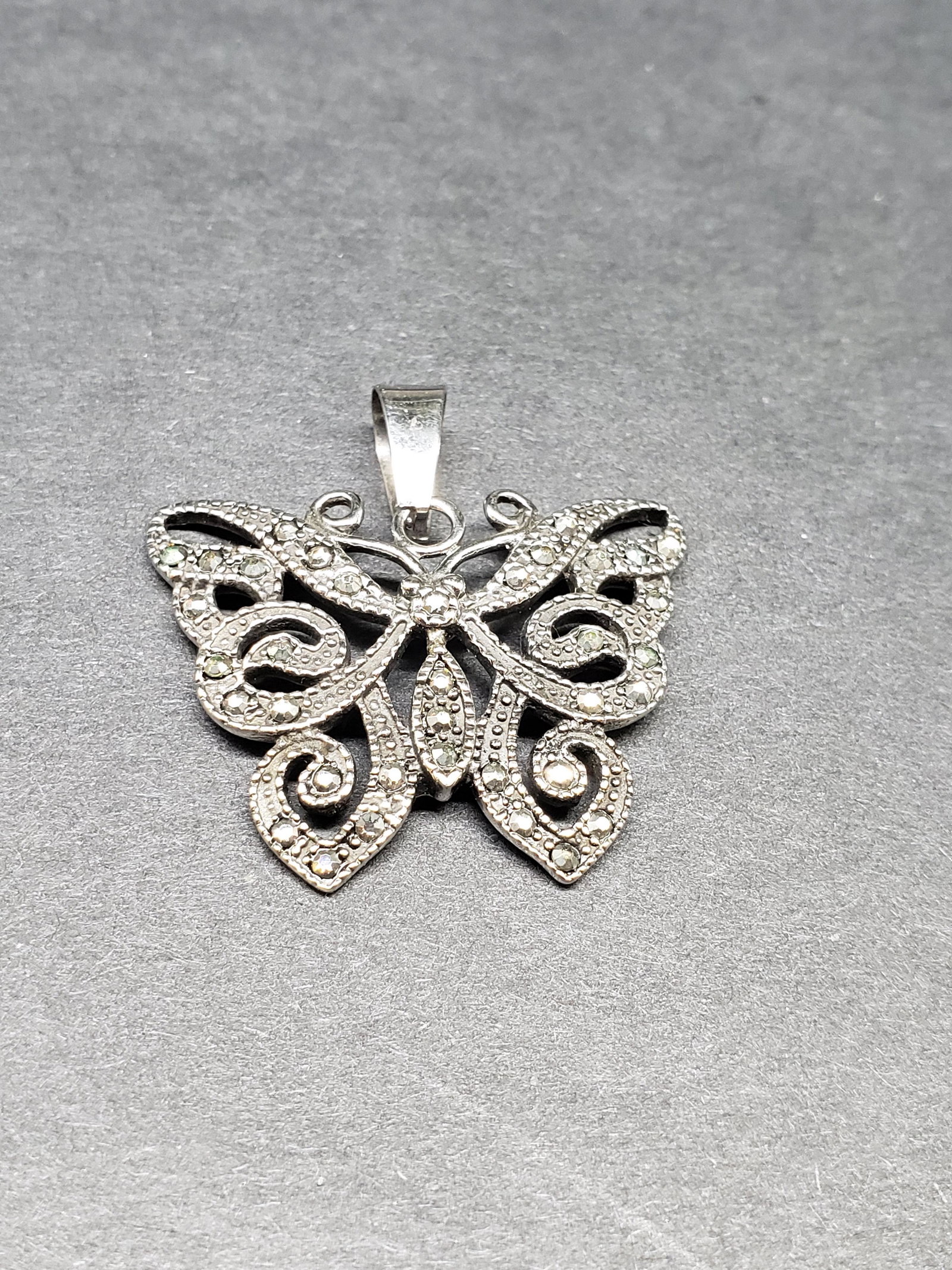 STERLING SILVER BUTTERFLY PENDANT: Sterling Silver Butterfly Pendant Piece is 1 1/3" x 1 1/2" All items Located in in Hollywood Florida Warehouse For Shipping Call today for quote they have item numbers and Pak Mail is available for al