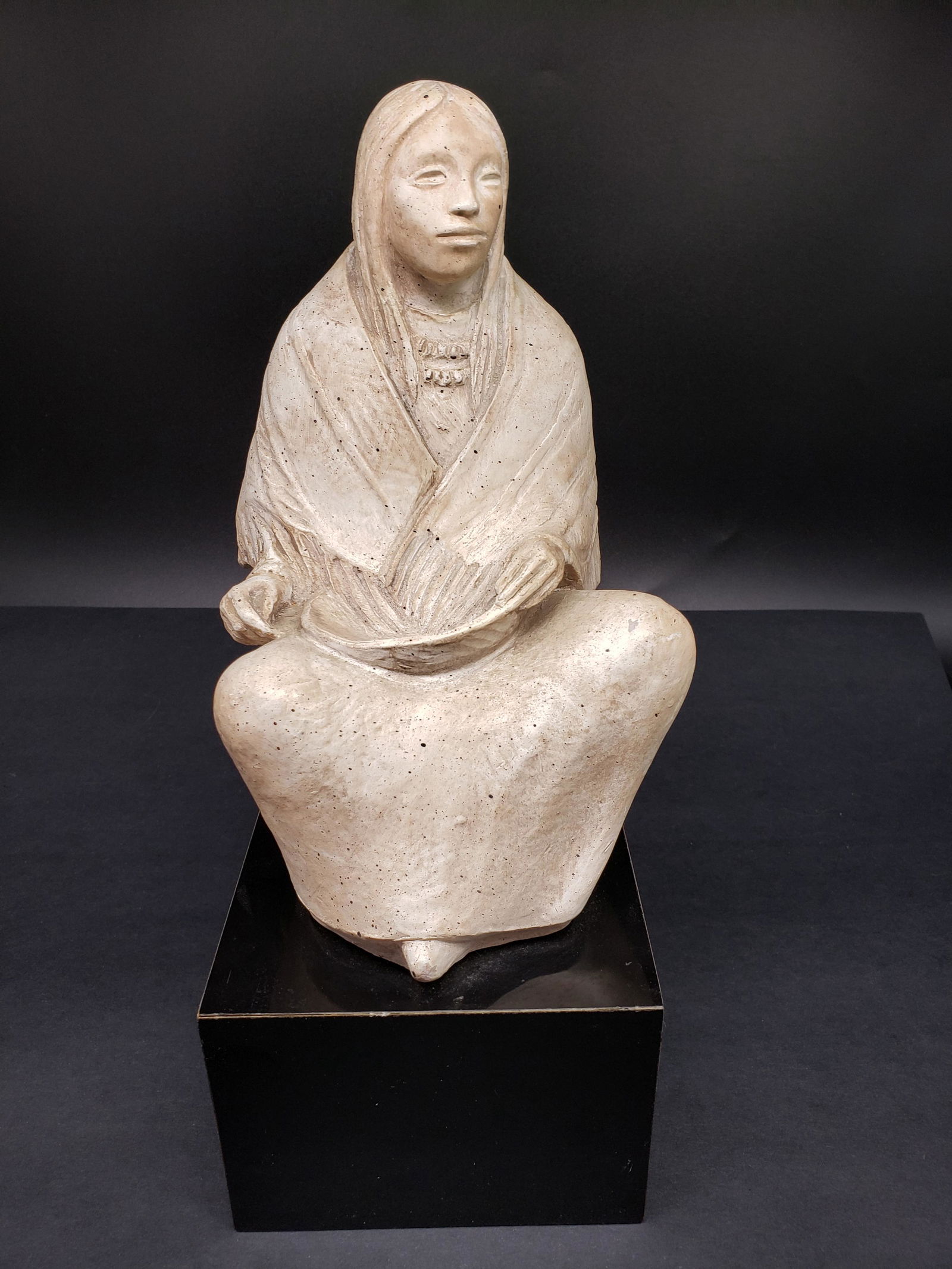 AUSTIN PROD INC 1983 NATIVE AMERICAN SCULPTURE: Austin Prod Inc 1983 Native American Sculpture Piece is 12" x 5" x 5 3/4" All items Located in in Hollywood Florida Warehouse For Shipping Call today for quote they have item numbers and Pak Mail is a