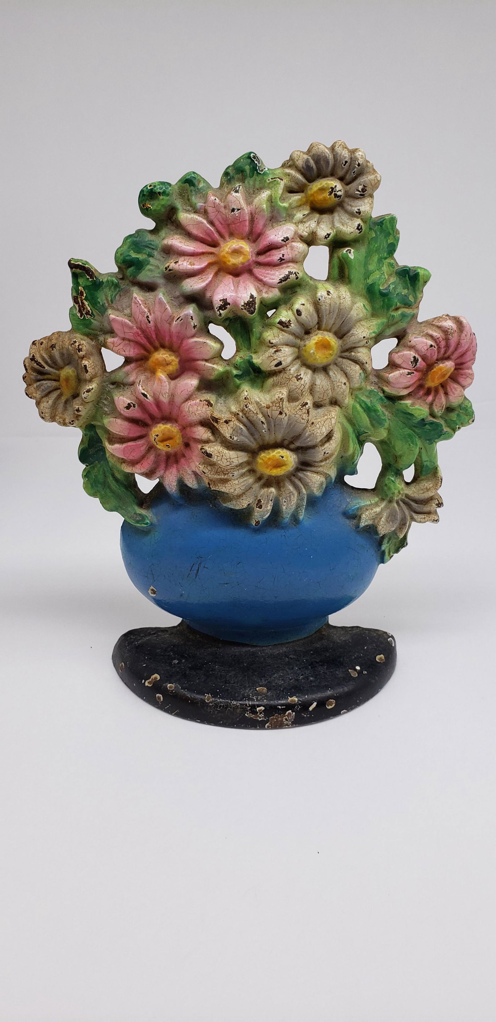 ANTIQUE BRADLEY HUBBARD HANDPAINTED FLORAL IRON (1 of 4)