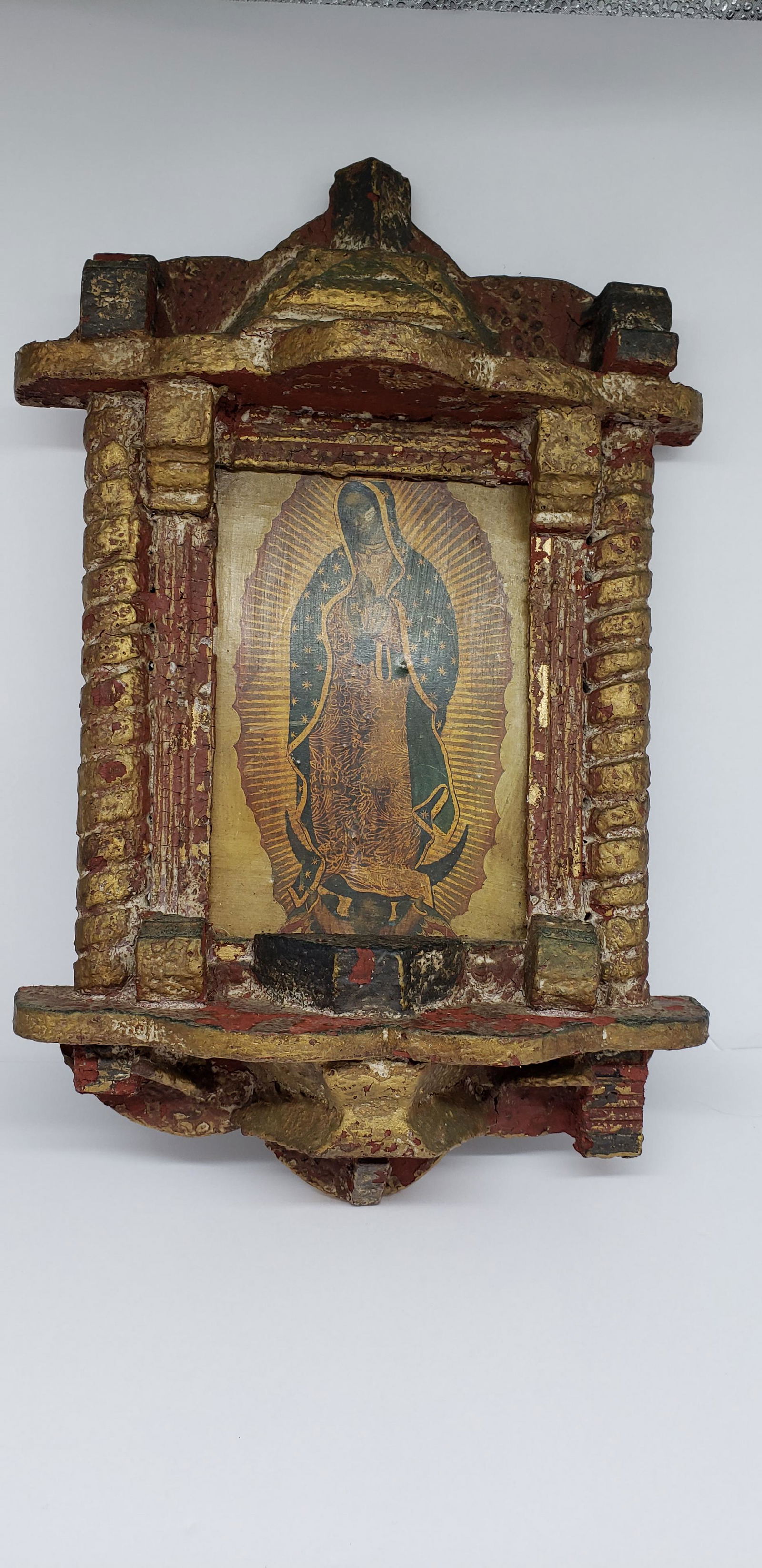 18TH CENTURY RELIGIOUS WOODEN HAND PAINTED ICON (1 of 4)