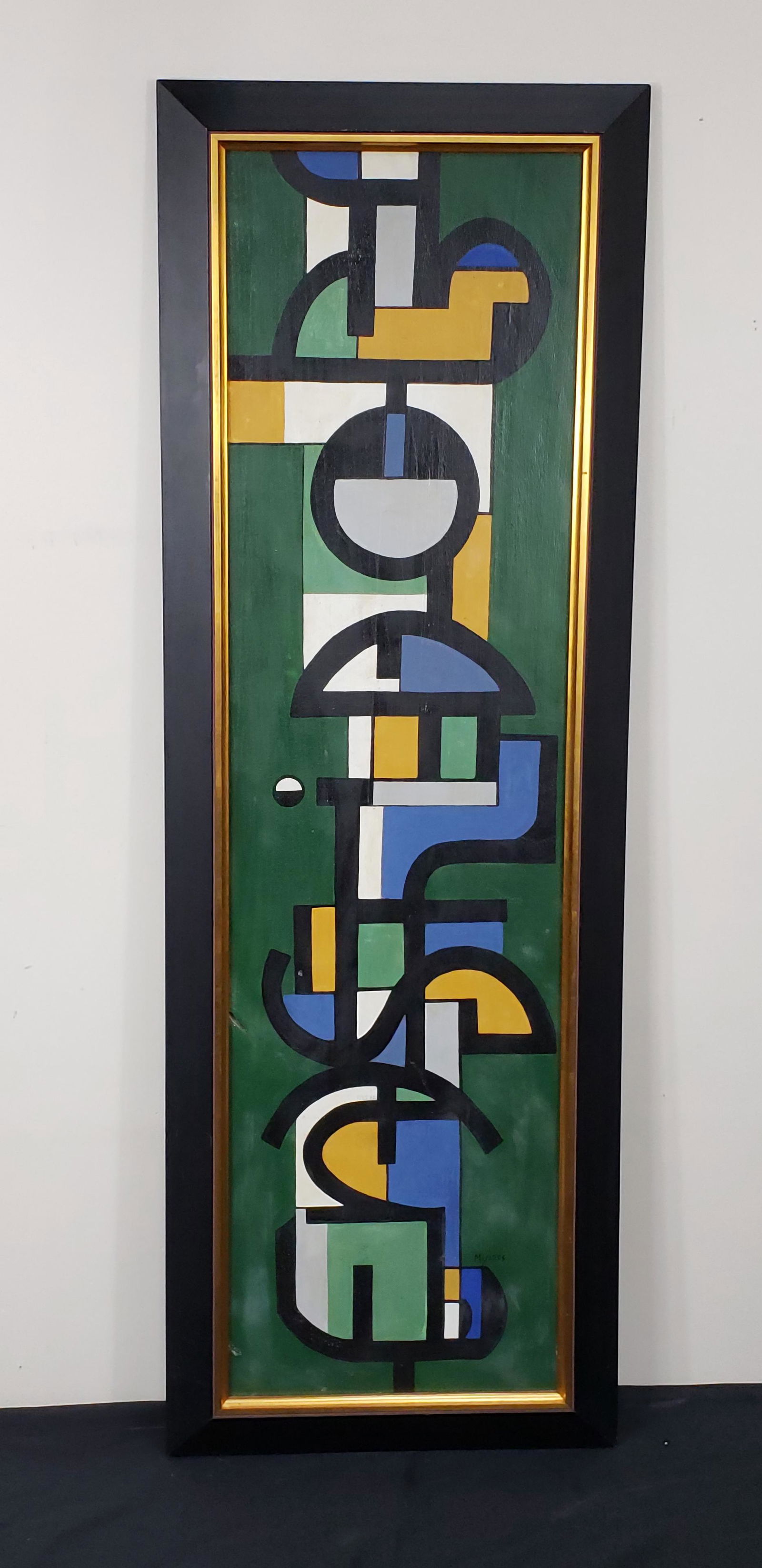 JOSE MIJARES ACRYLIC ON BOARD TITLED "CONCRETO" (1 of 5)