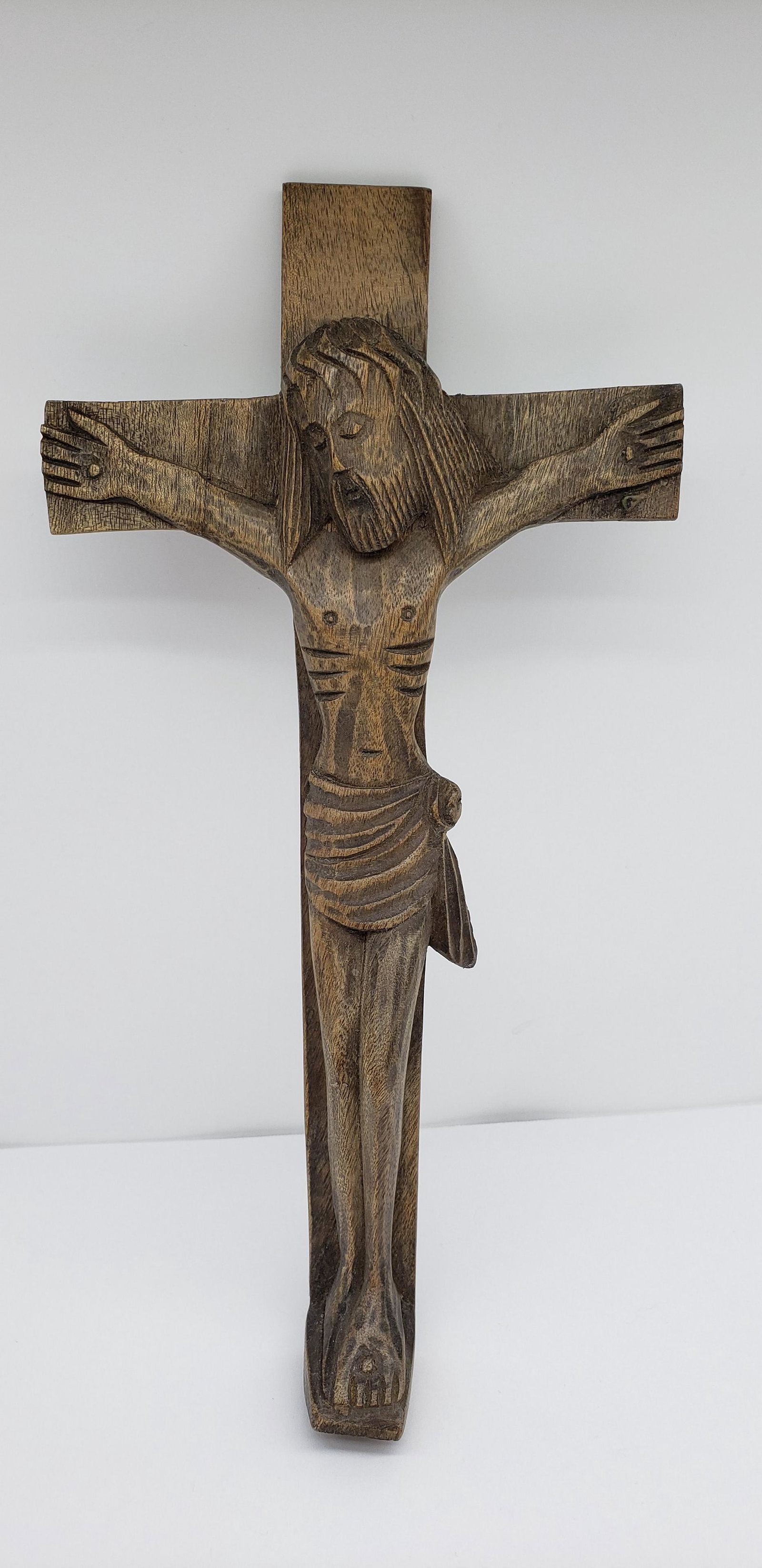 HAND CARVED JESUS CHRIST ON THE CROSS: HAND CARVED JESUS CHRIST ON THE CROSS 12" X 6 1/4" All items Located in in Hollywood Florida Warehouse For Shipping Call today for quote they have item numbers and Pak Mail is available for all your c
