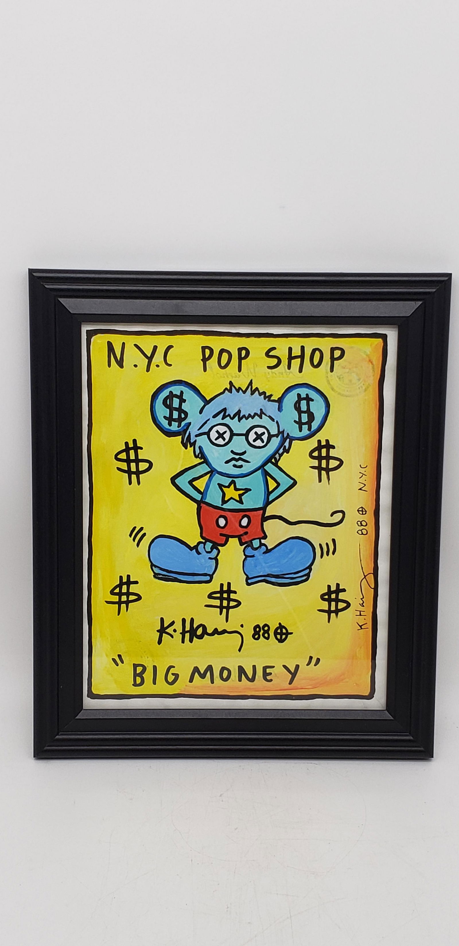 KEITH HARING WATERCOLOR AND GOUACHE ON PAPER. SIGNED (1 of 5)