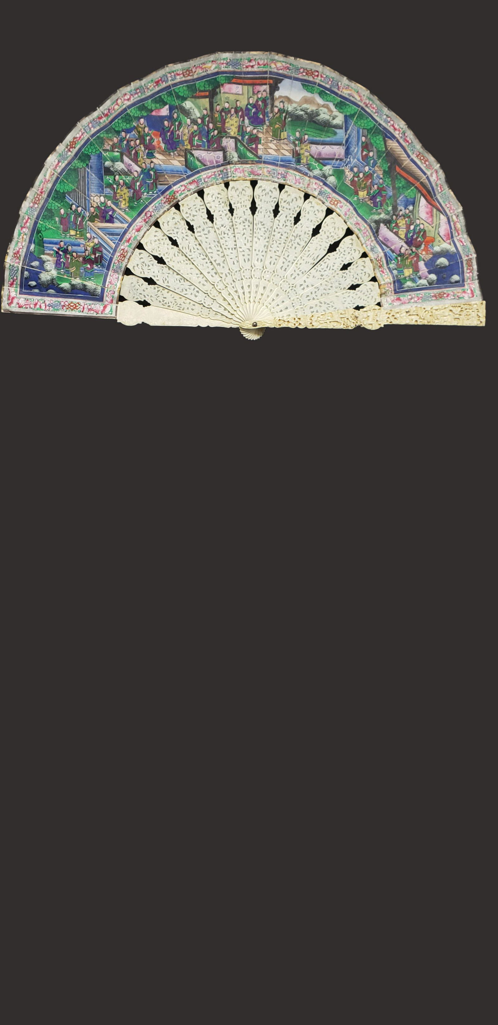 ANTIQUE 19TH CENTURY FAN (1 of 5)
