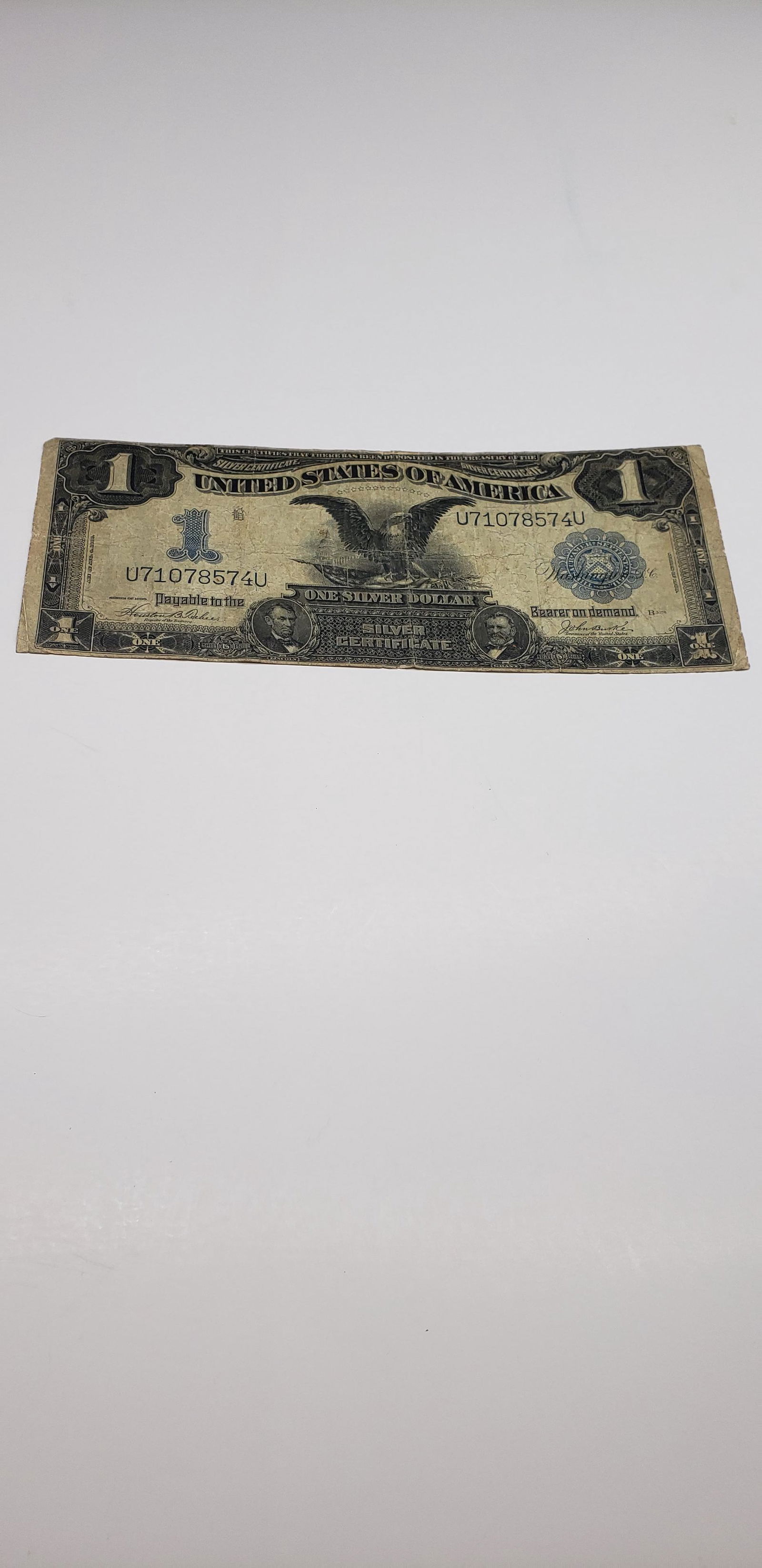 1899 SILVER CERTIFICATE ONE DOLLAR (1 of 4)