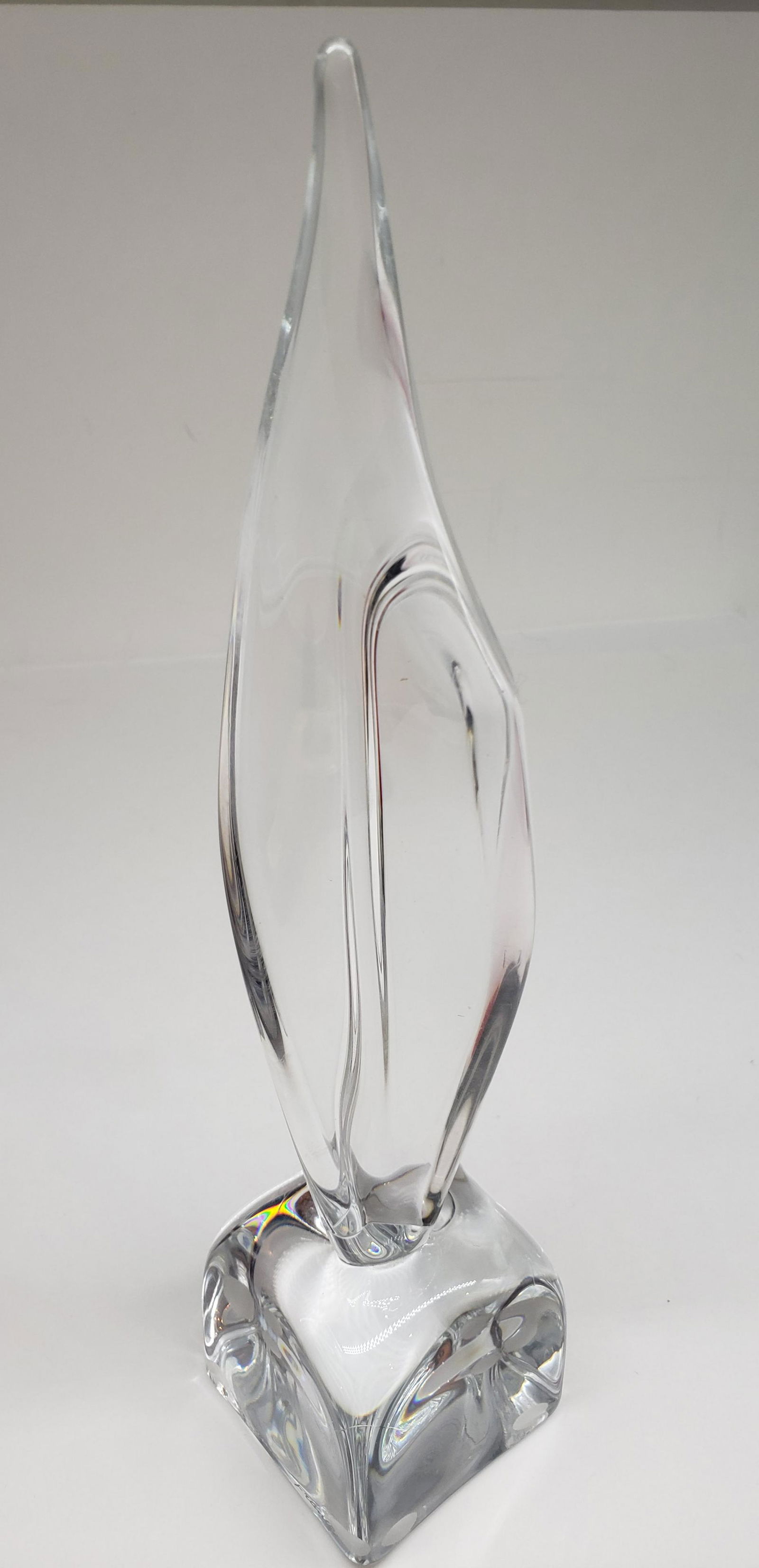 DAUM ART GLASS. FRANCE. SIGNED: DAUM ART GLASS. FRANCE SIGNED 11" X 2 1/2" All items Located in Hollywood Florida Warehouse. Thank you for your inquiry about shipping your precious item/items purchased at Puckett Auctions. Please no