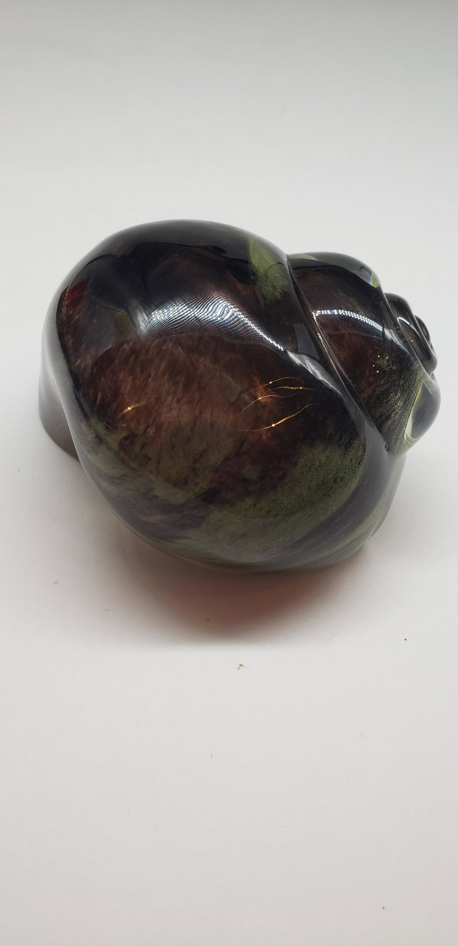 DAUM SHELL ART GLASS. FRANCE. SIGNED. (1 of 4)