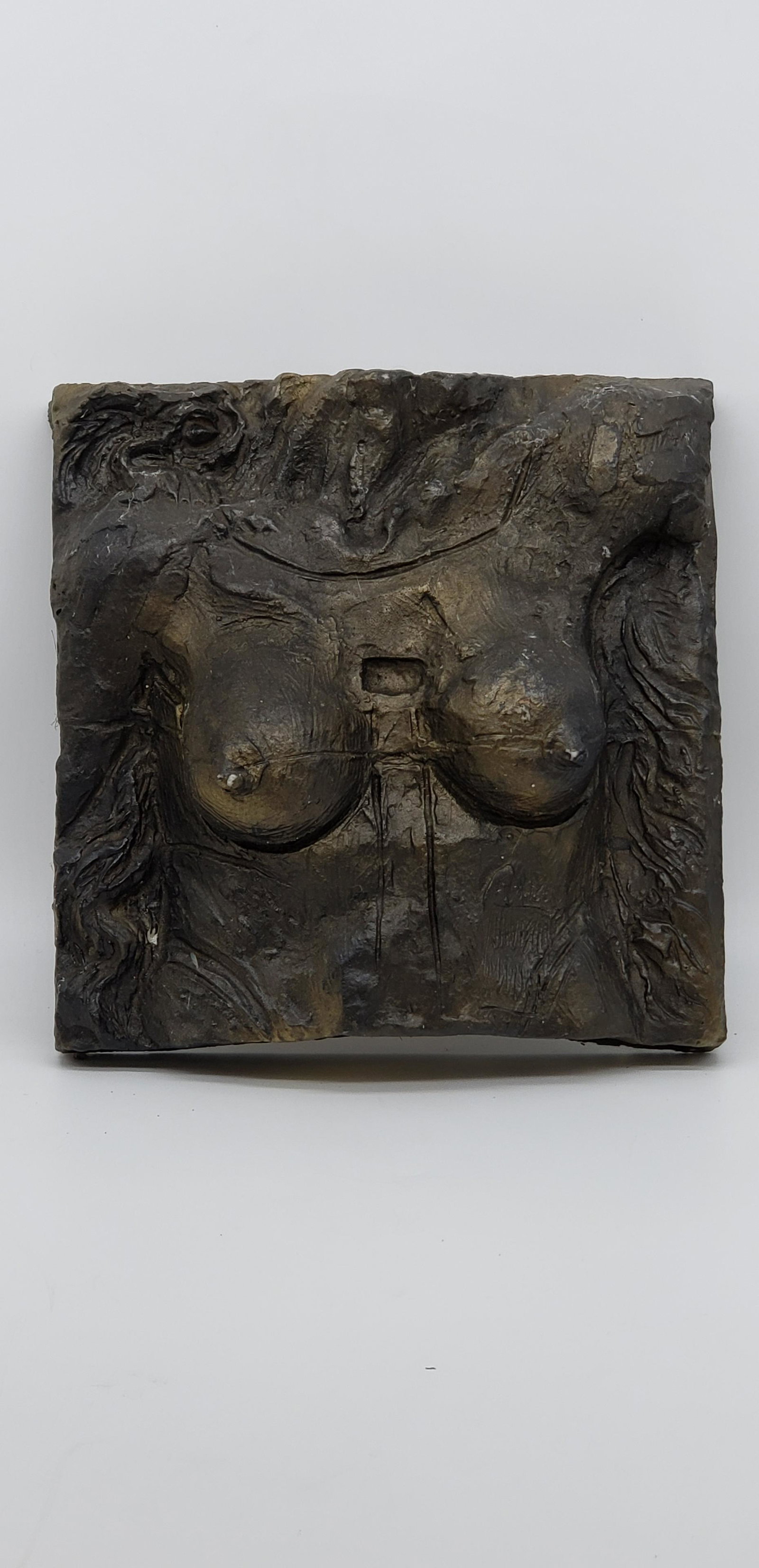 JAVIER MARIN BRONZE SCULPTURE: JAVIER MARIN MEXICO. BRONZE SCULPTURE. FIBERGLASS BACKING CAST. SIGNED. 12" X 12" X 3 1/2" All items Located in Hollywood Florida Warehouse. Thank you for your inquiry about shipping your precious ite