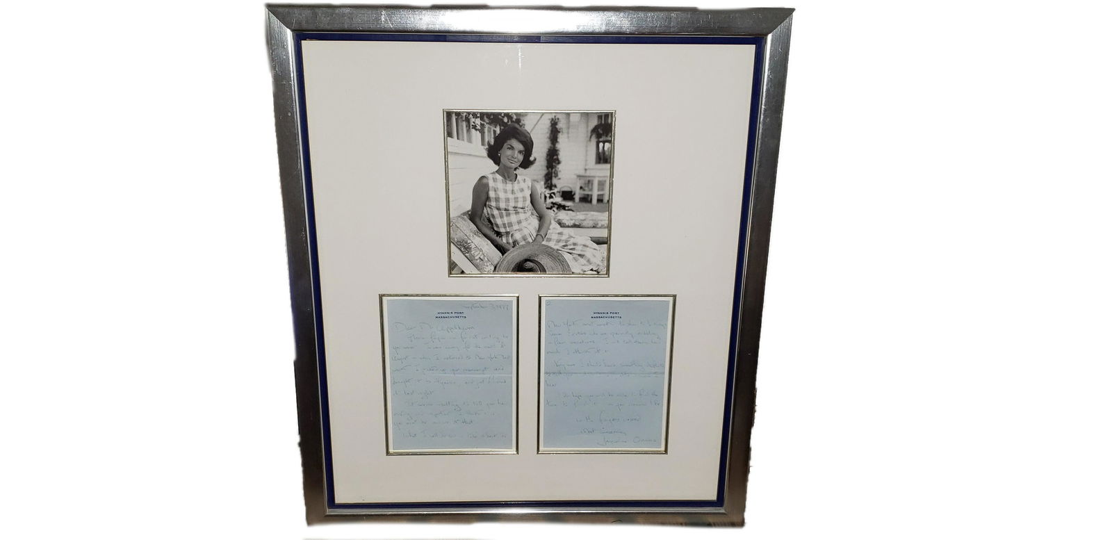 HANDWRITTEN LETTER BY JACKIE KENNEDY (1 of 8)
