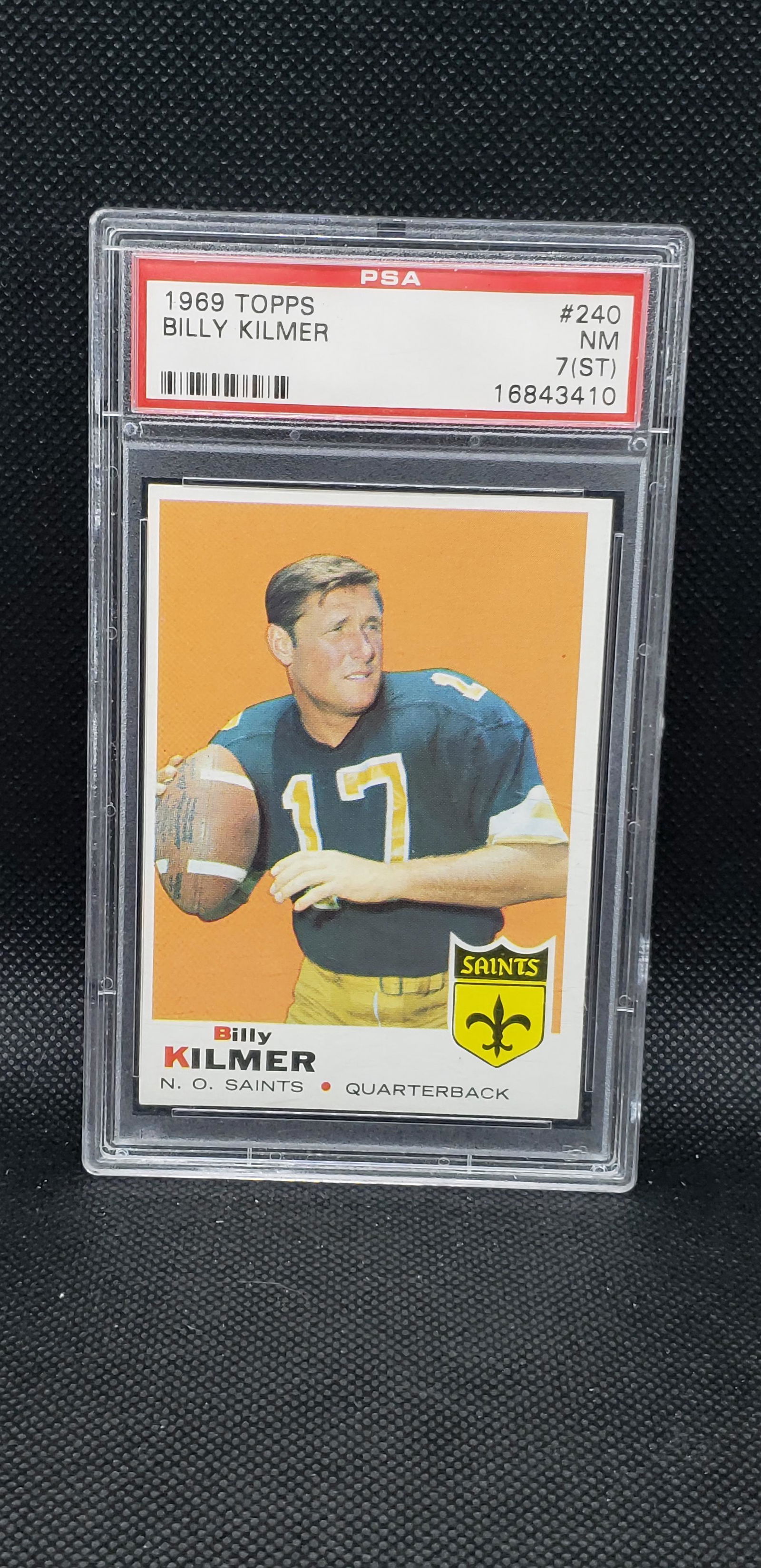PSA 1969 TOPPS BILLY KILMER (1 of 2)