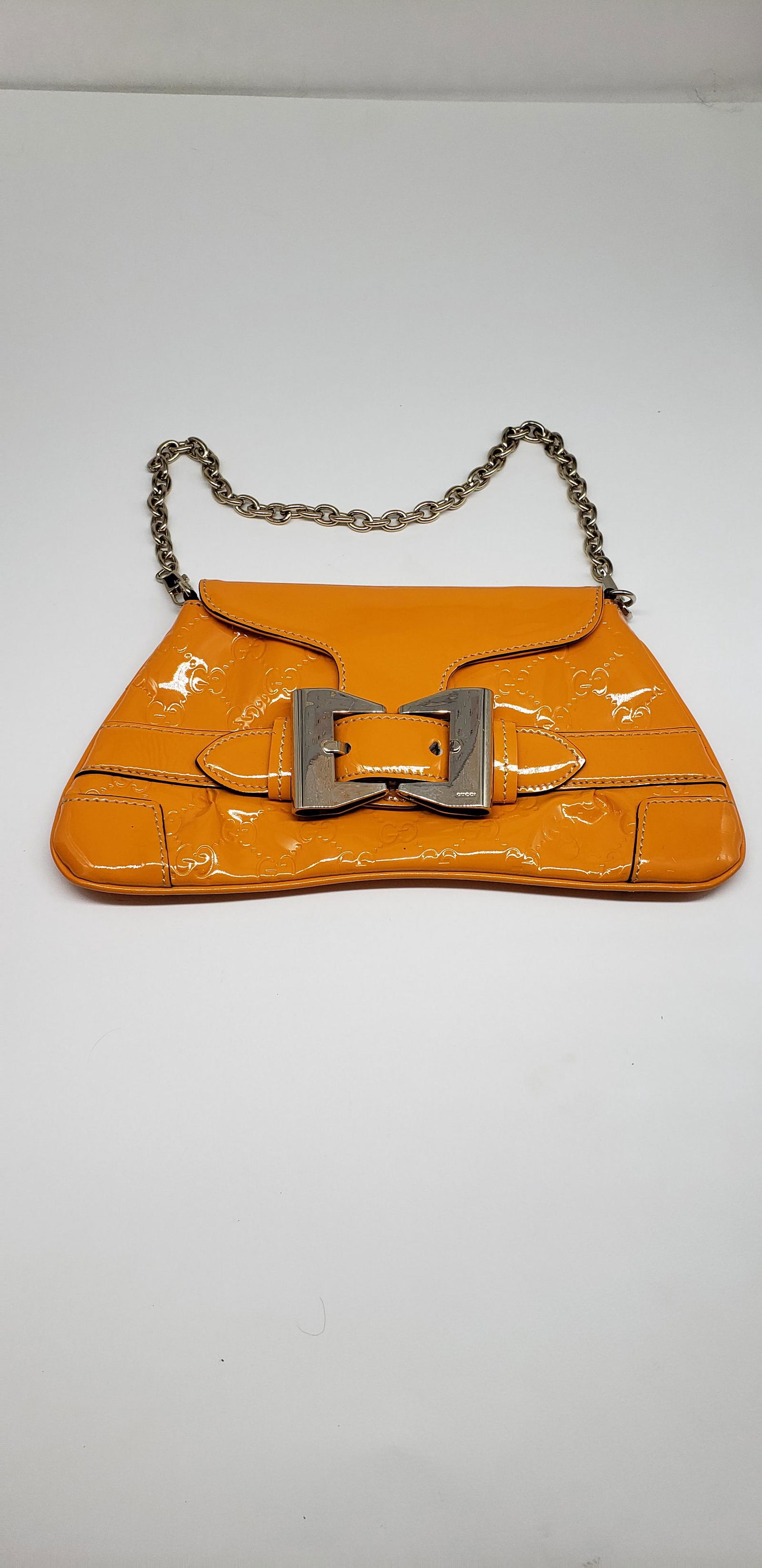 GUCCI HANDBAG WITH ORIGINAL TAGS: GUCCI HANDBAG WITH ORIGINAL TAGS AND BAG 11" X 5 3/4" All items Located in Hollywood Florida Warehouse. Thank you for your inquiry about shipping your precious item/items purchased at Puckett Auctions