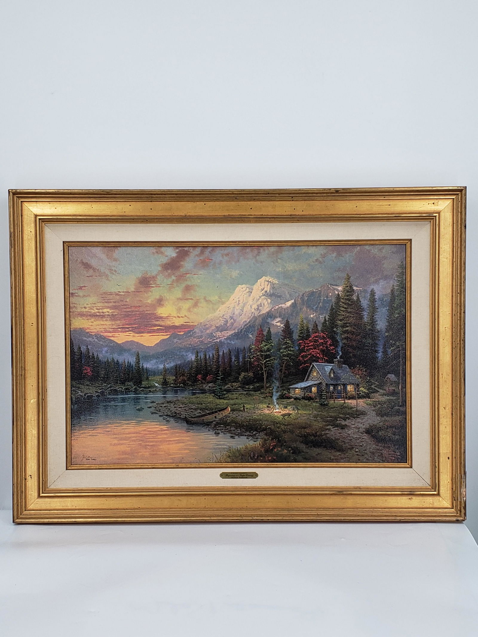 THOMAS KINKADE LITHOGRAPH TITLED "EVENING MAJESTY" (1 of 6)