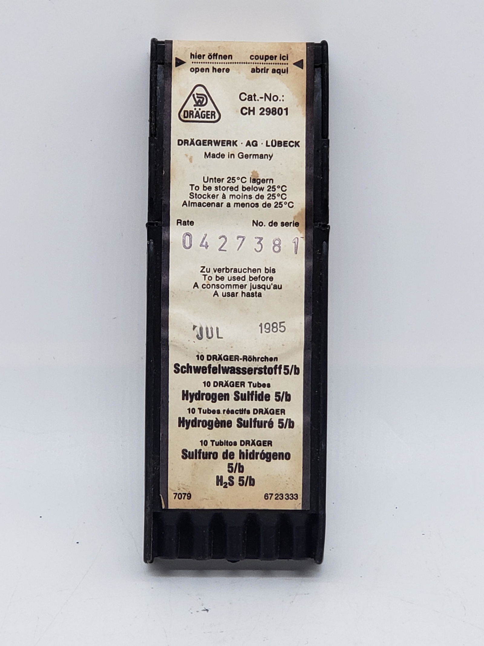 NASA APOLLO DRAEGER GAS DETECTION TUBES (1 of 6)