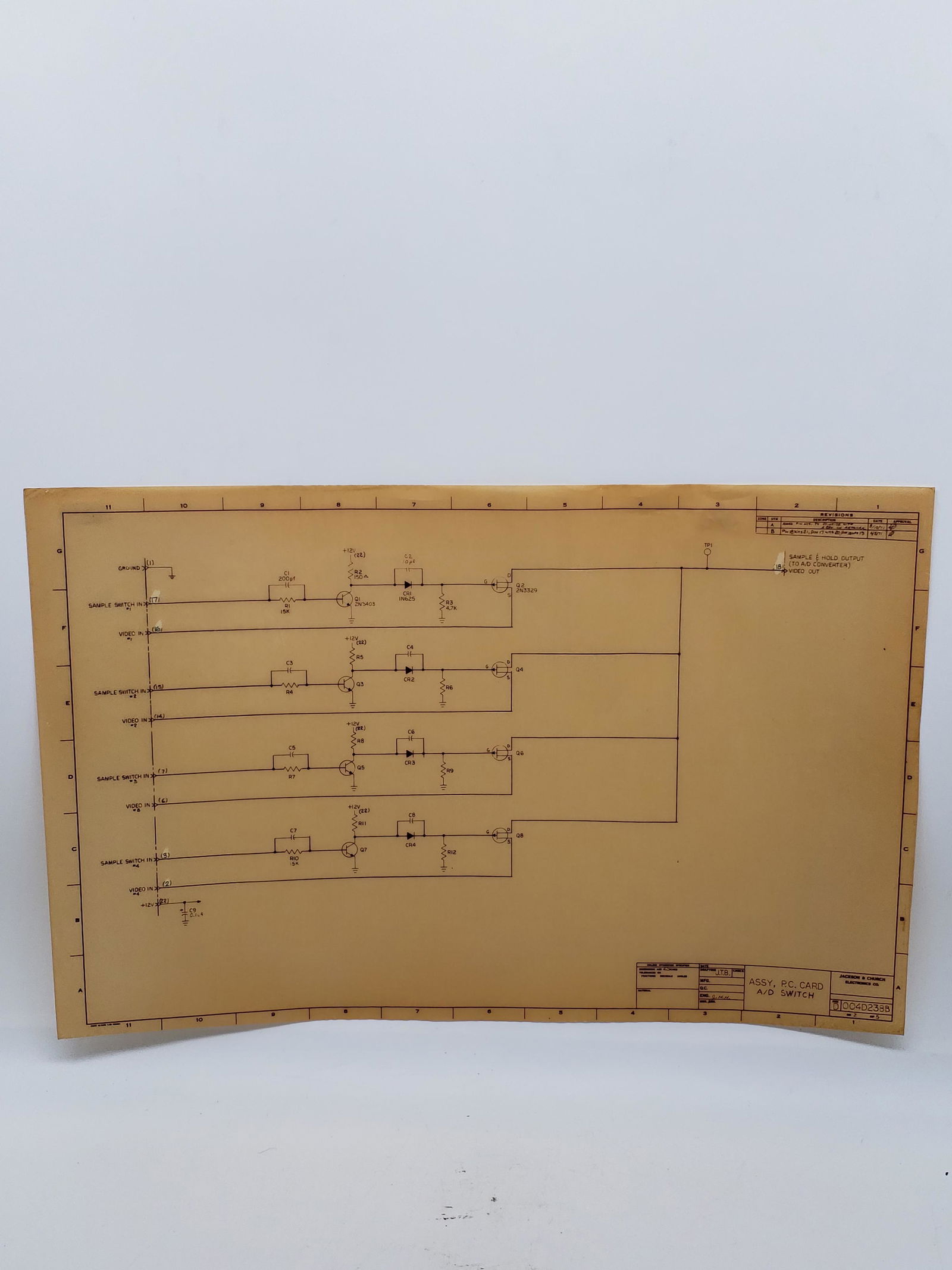 NASA APOLLO BLUEPRINT SCHEMATIC (1 of 4)