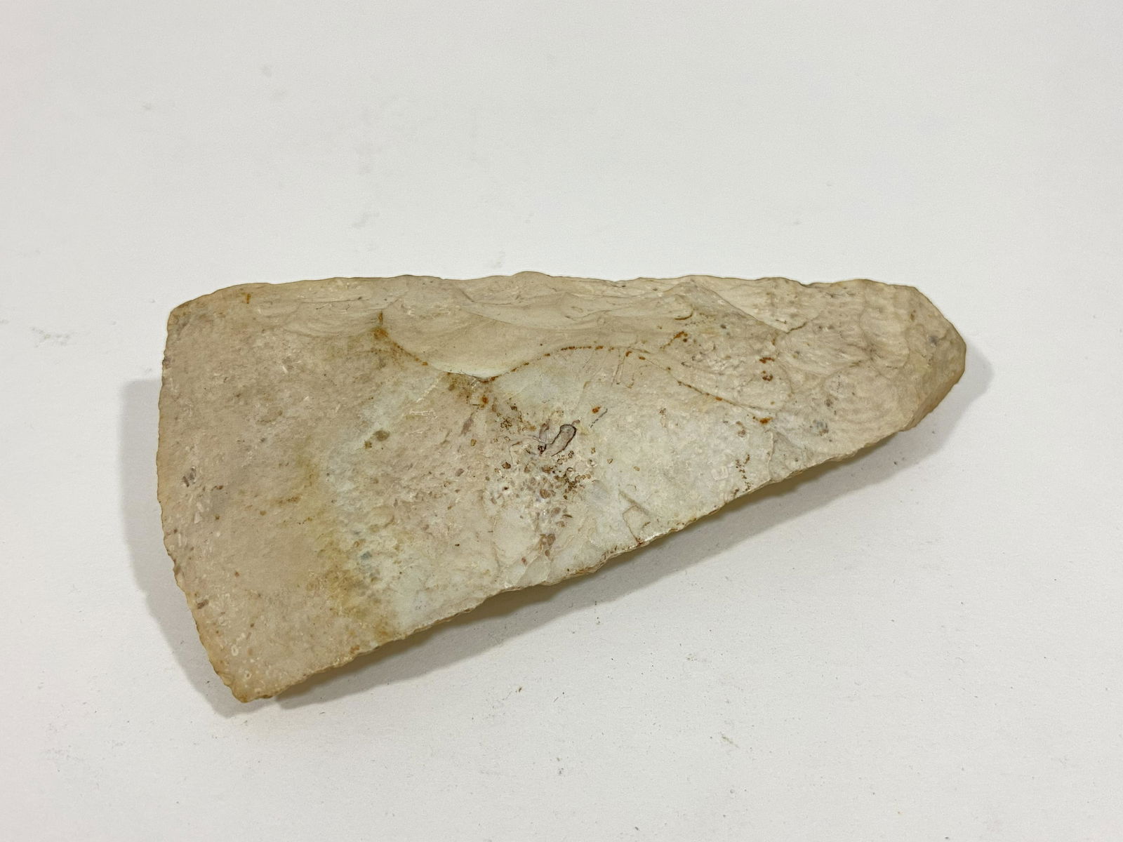 PRE-COLUMBIAN NATIVE AMERICAN ARROWHEAD FLINT SPEAR (1 of 4)