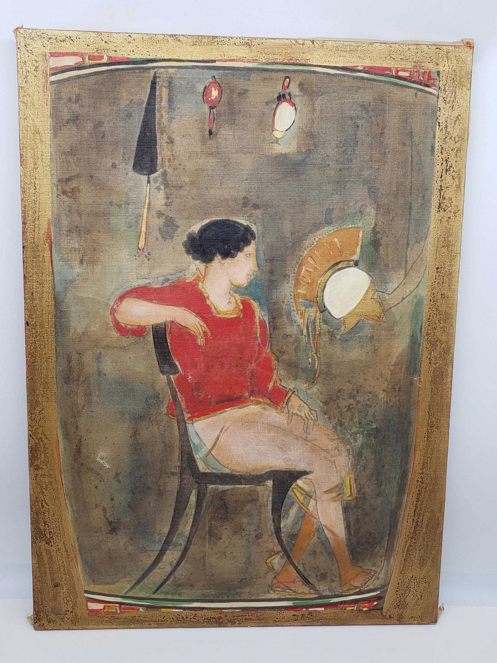 UNKNOWN ARTIST OIL ON CANVAS (1 of 3)