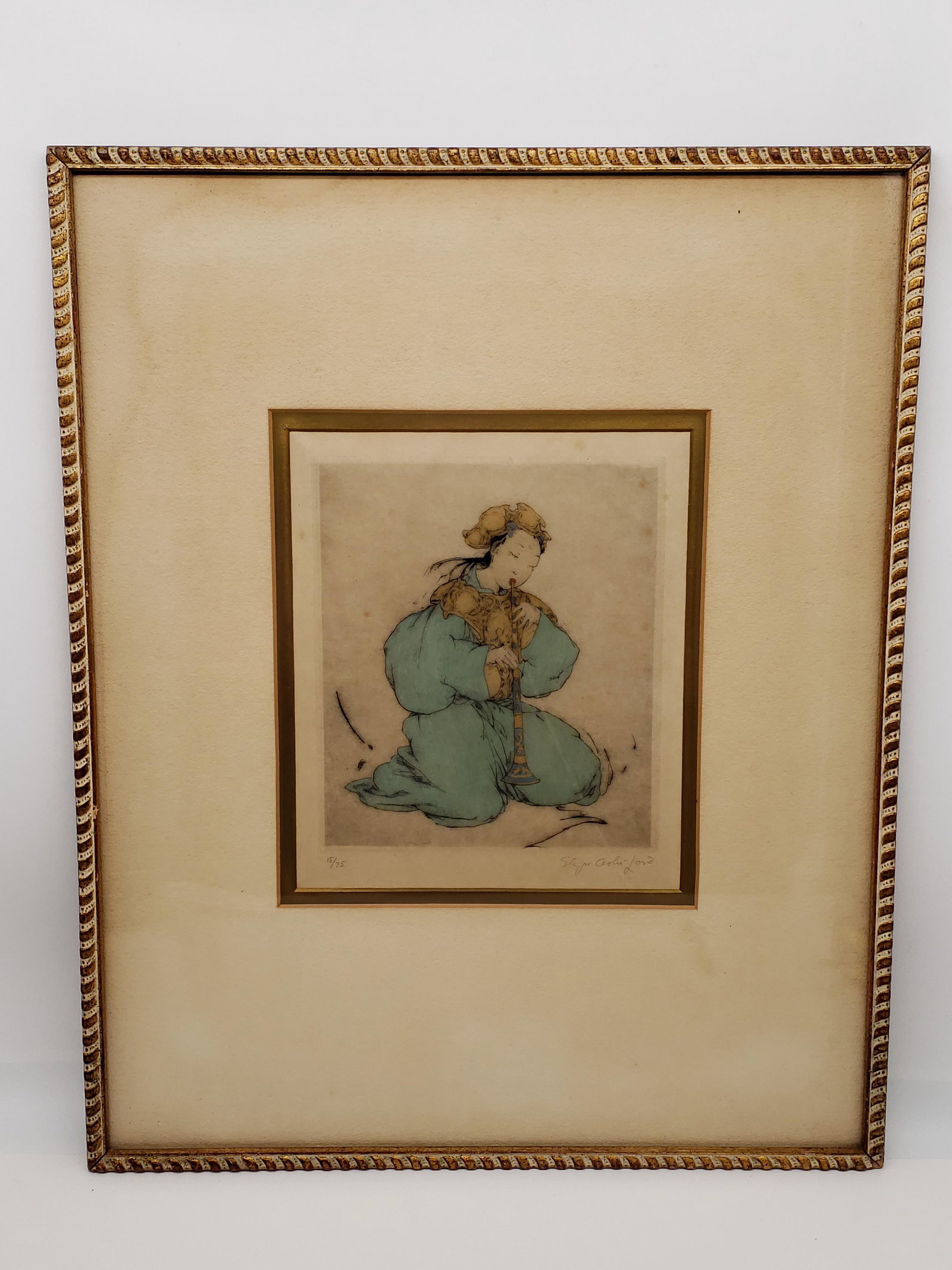 ELYSE ASHE LORD DRYPOINT PENCIL SIGNED (1 of 5)