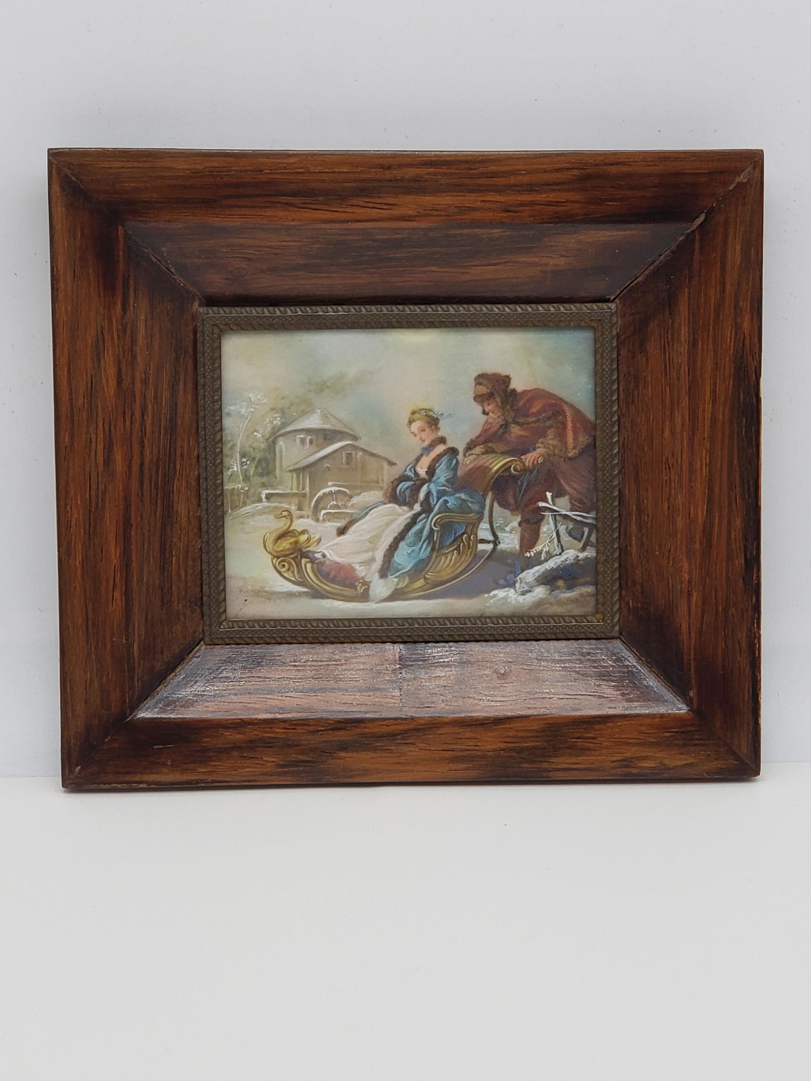 FRANCOIS BOUCHER MINIATURE OIL PAINTING (1 of 4)