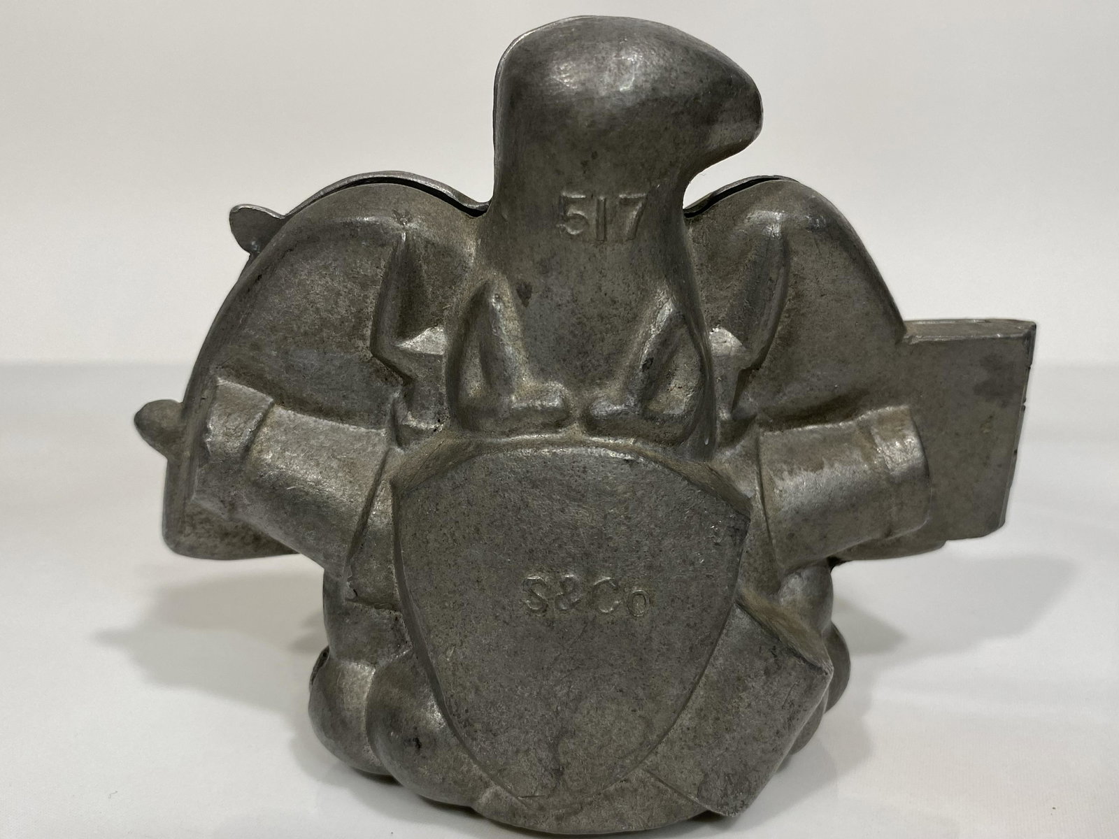 S&CO HINGED PEWTER CHOCOLATE OR ICE CREAM MOLD 517 PATRIOTIC EAGLE (1 of 3)