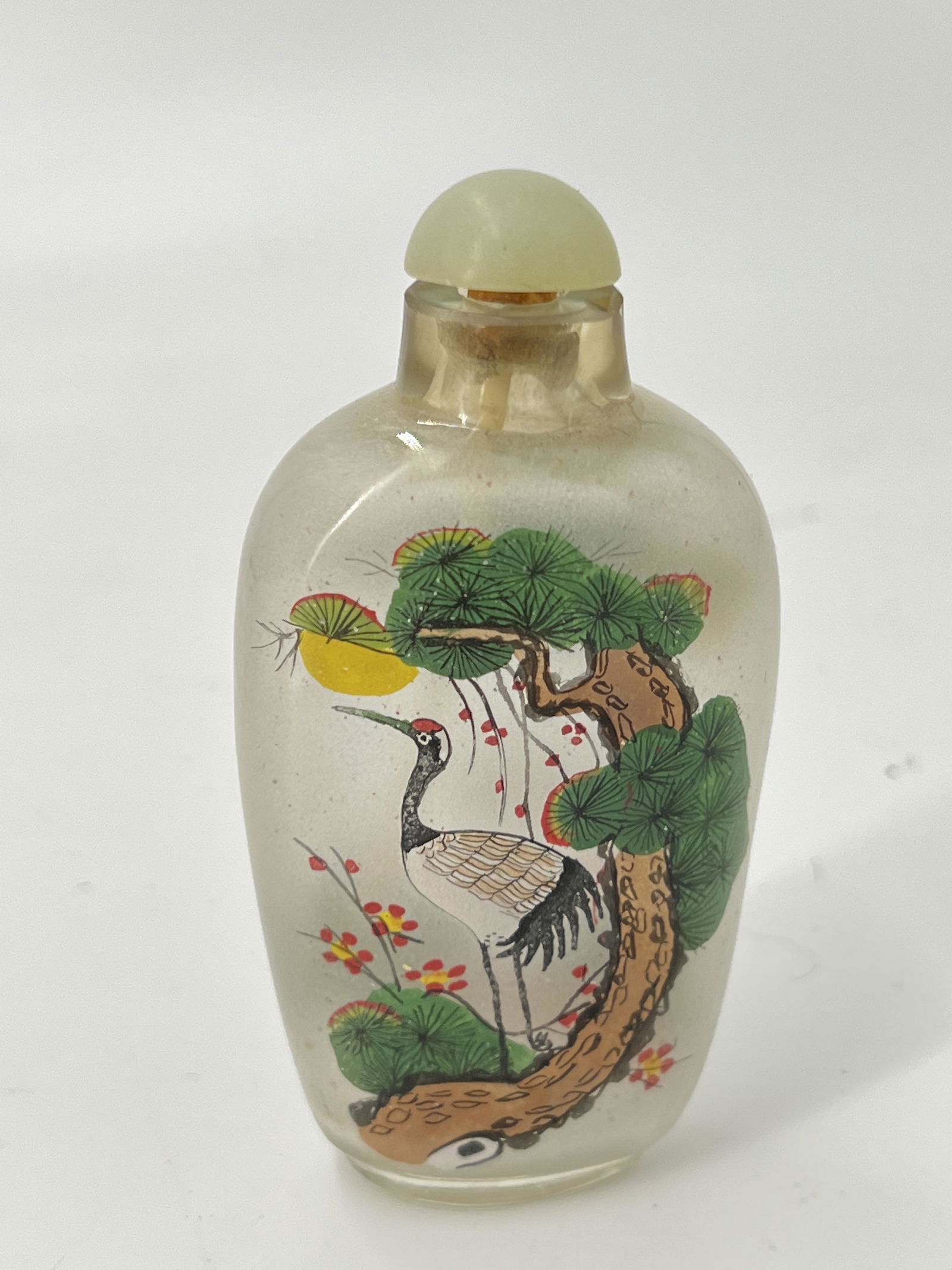 REVERSE HAND PAINTED SNUFF BOTTLE (1 of 4)