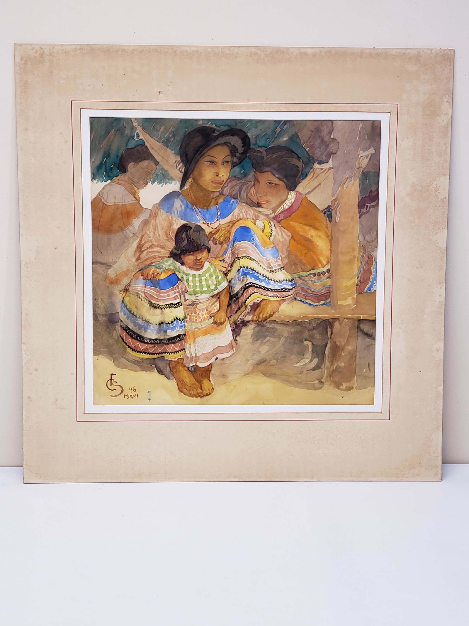 CARL FOLKE SAHLIN WATERCOLOR ON PAPERBOARD: CARL FOLKE SAHLIN (1884-1972) SWEDEN. WATERCOLOR ON PAPERBOARD 18 1/2" X 18 1/2" FRAME 28 1/2" X 28" All items Located in Hollywood Florida Warehouse. Thank you for your inquiry about shipping your pr