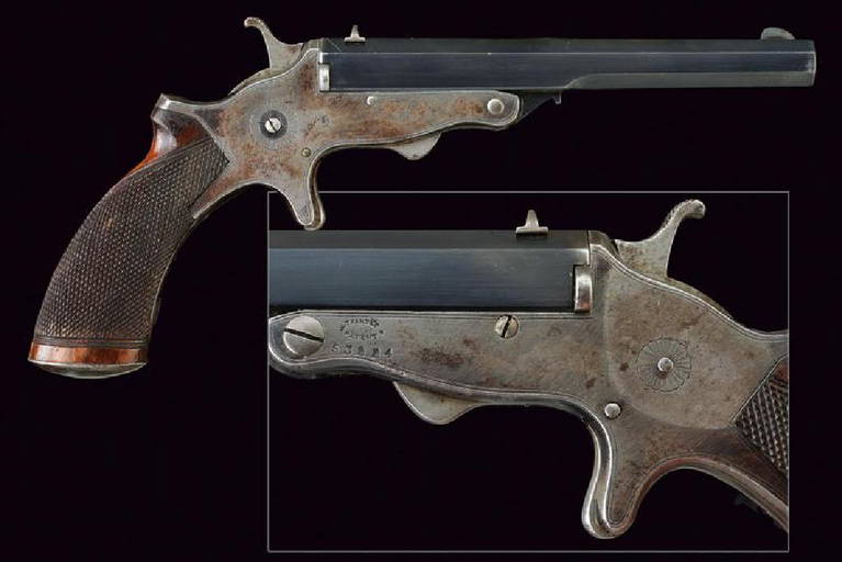 A Single Shot Tranter Breech Loading Rim Fire Pistol