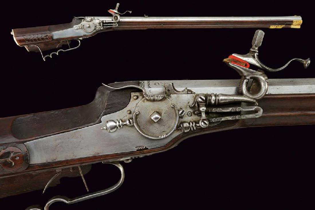 A wheel lock rifle