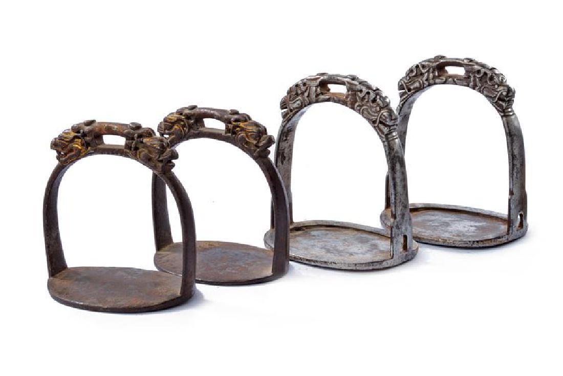 A lot of two pairs of stirrups (1 of 3)