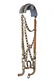 A horse bit with bridle