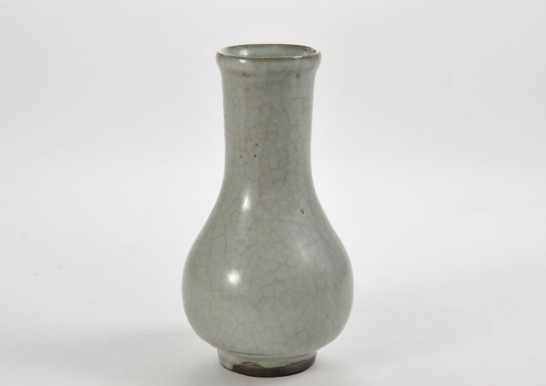 Antique Chinese Celadon Crackle Vase (1 of 2)
