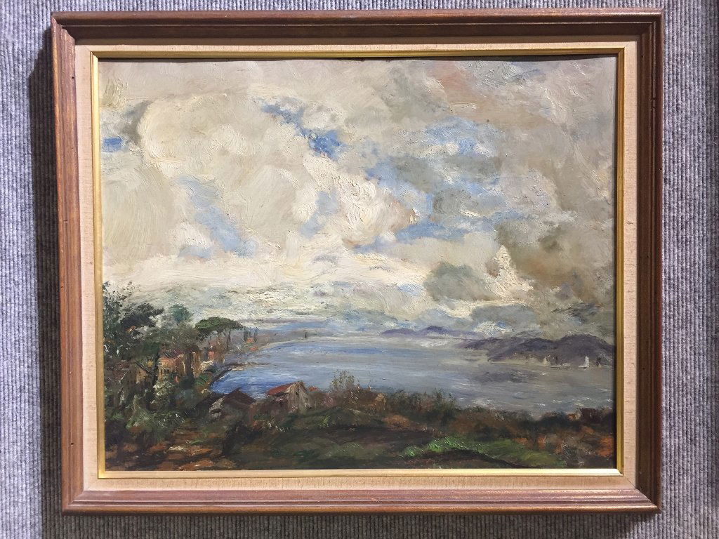 Painting of coast by Gustav Magyar-Mannheimer (1 of 5)
