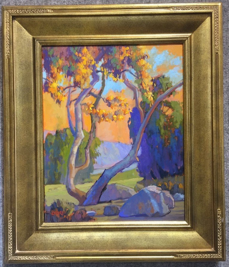California impressionist painting, signed "Orsorio". (1 of 4)