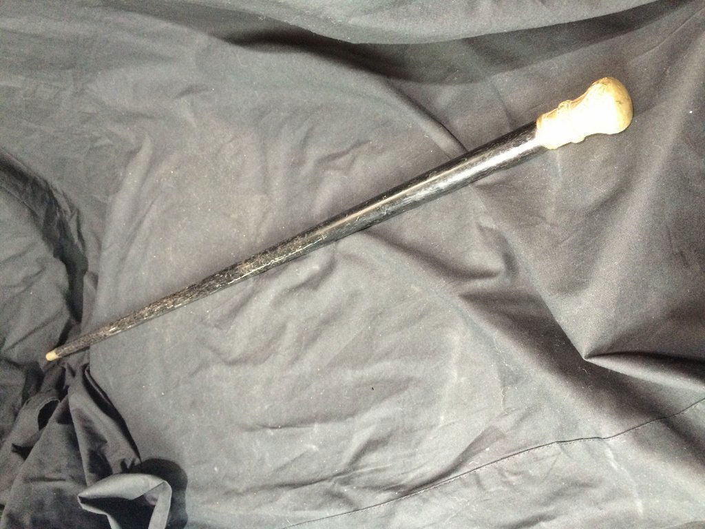 1895 gilt Presentation cane from delegates (1 of 8)