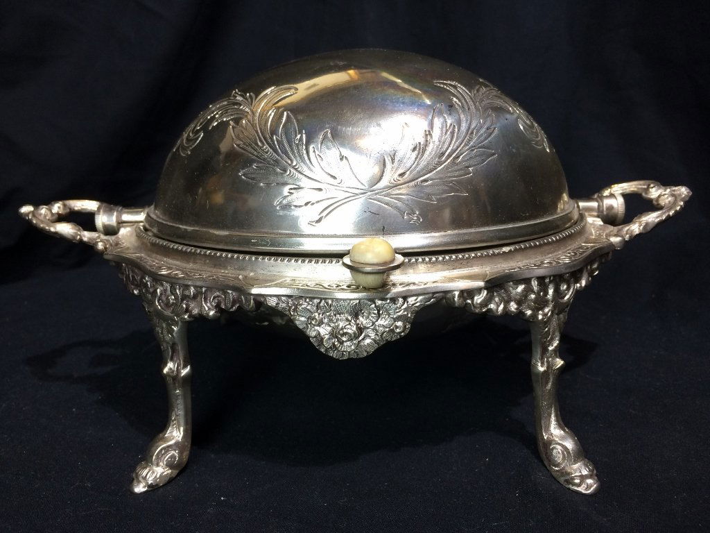 Victorian silverplate food warmer (1 of 10)