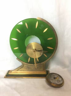 Box lot-Art deco Waltham clock-as is: Box lot-Art deco Waltham clock-as is. 10.25" x 8.25".