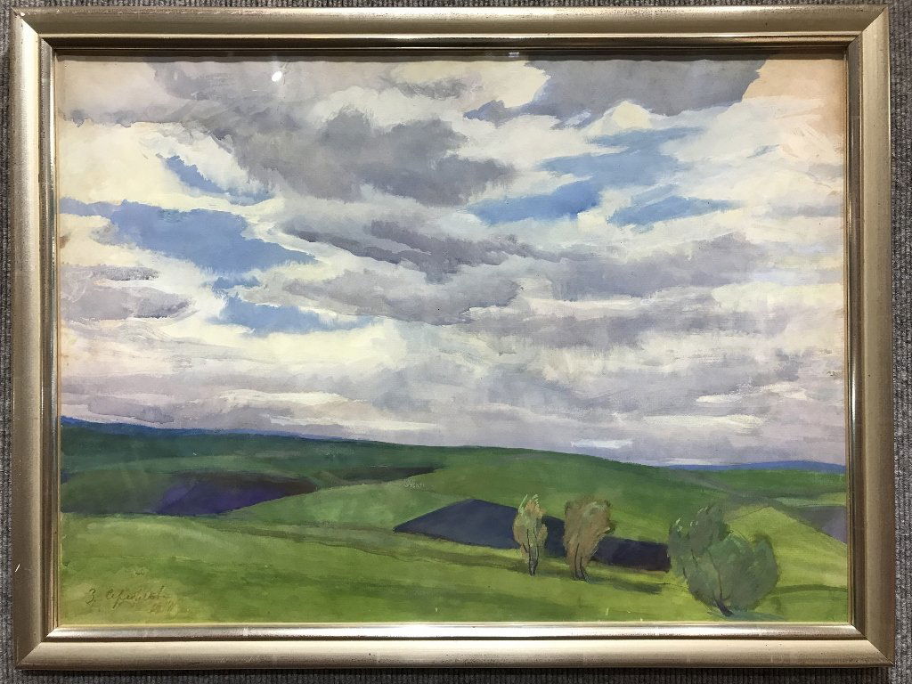 Landscape watercolor by Zinaida Serebriakova-Ambassador (1 of 5)