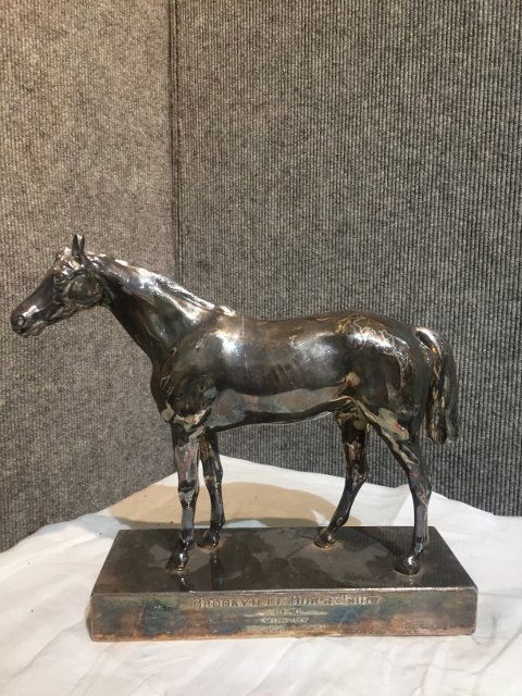 1940 silver plate horse trophy (1 of 5)