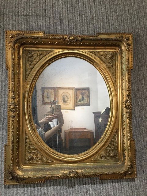 Gilt wood Victorian mirror (1 of 3)