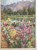 Watercolor of garden by Elizabeth Drake, 1930. - 2