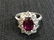 18k natural ruby and diamond ring-GIA report, 4.1dwts - 10