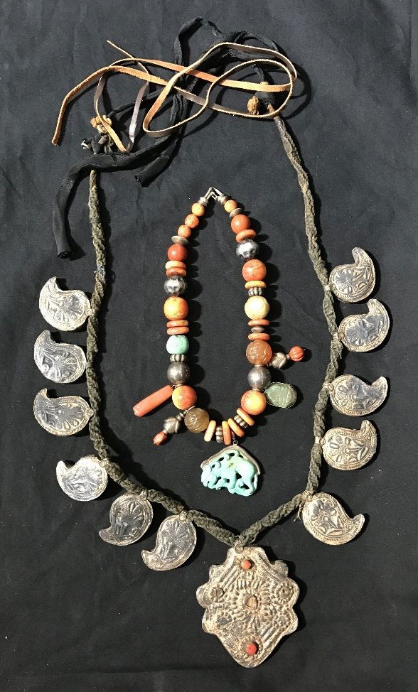 Two necklaces, turquoise and coral (1 of 10)