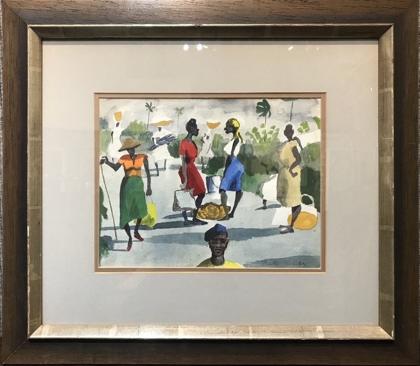 Watercolor by Emilio Sanchez(American/Cuban) (1 of 6)