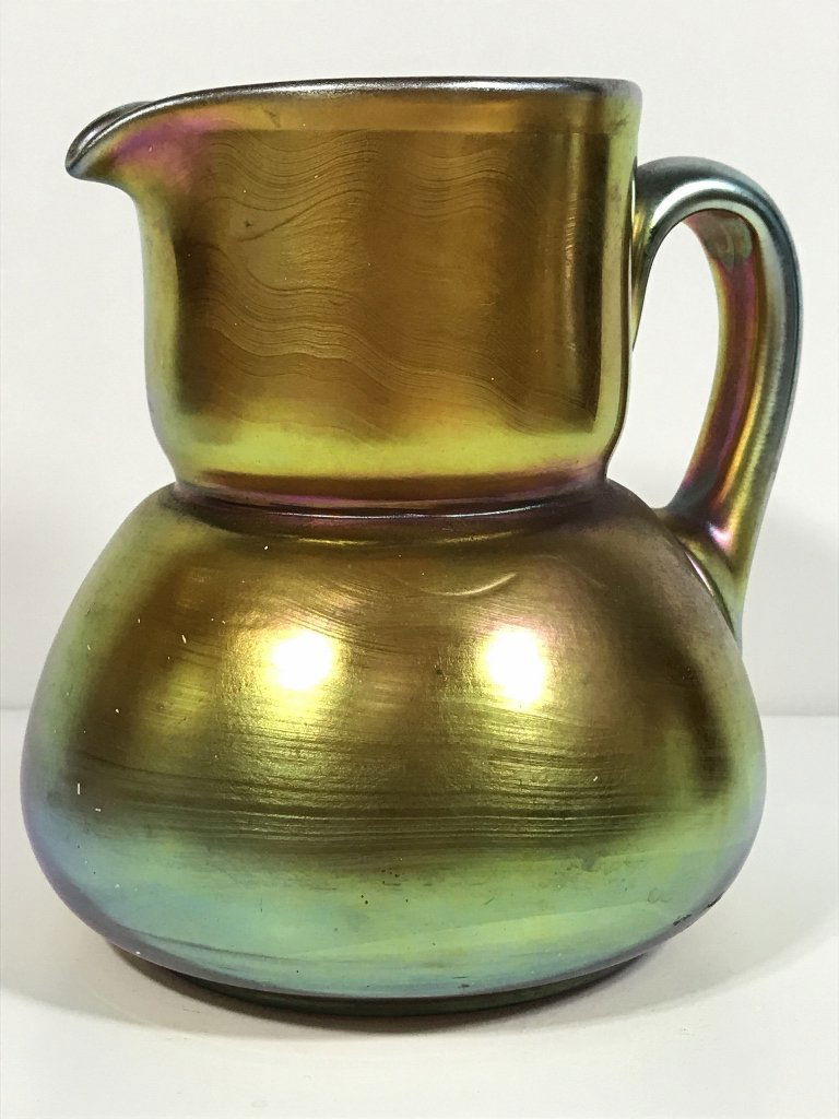 Steuben Aurene iridescent pitcher (1 of 9)