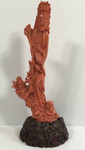 Chinese coral carving, c.1900