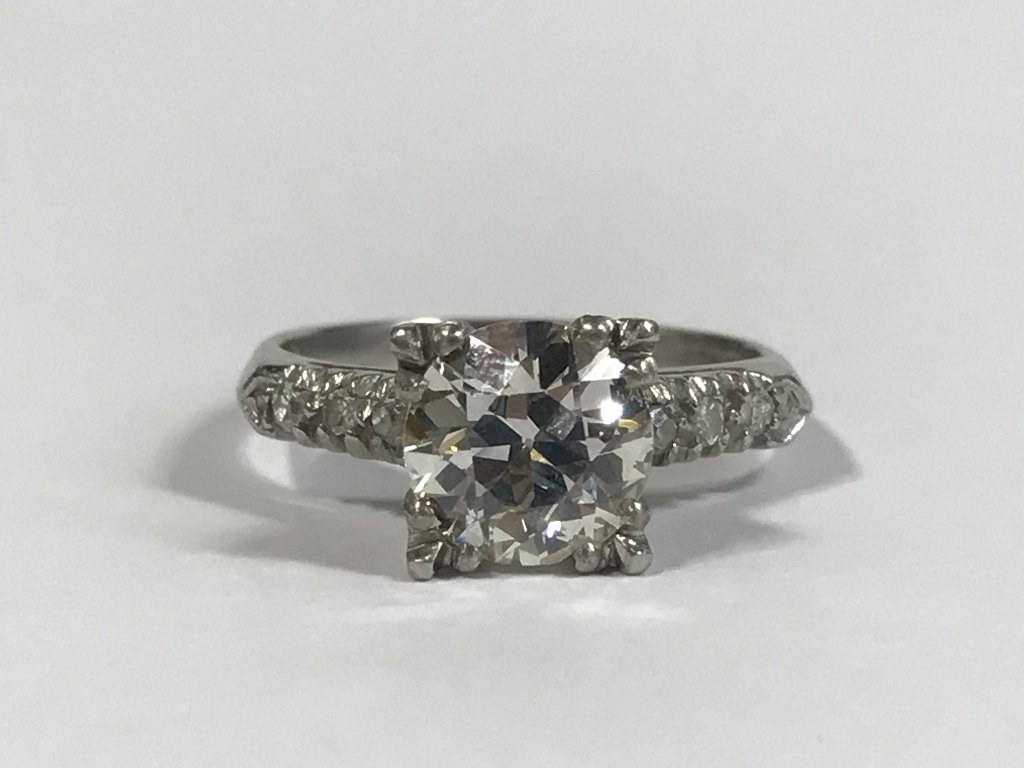 1.46 carat SI2 plat diamond ring-GIA (1 of 9)